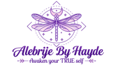 Alebrije By Hayde purple dragonfly logo on transparent background